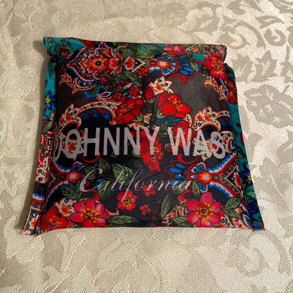 Johnny Was Fold Up Nylon Tote Bag *NWT* - Picture 6 of 6